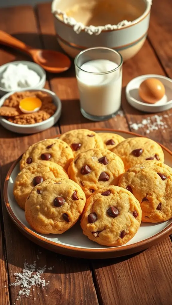 baking delicious homemade cookies