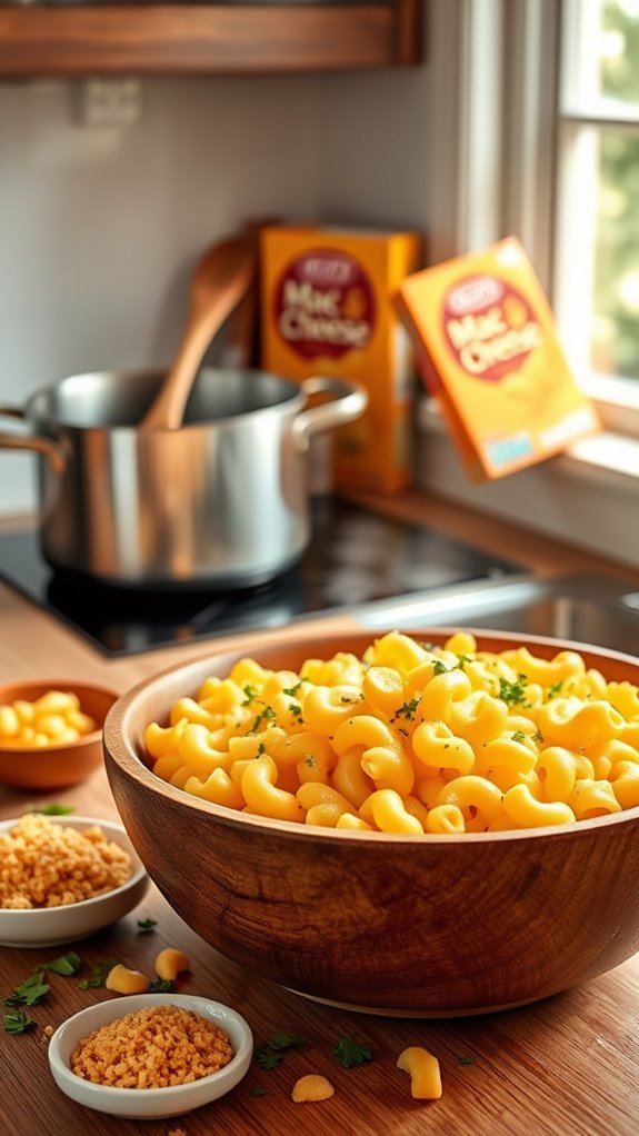 cheesy pasta comfort food