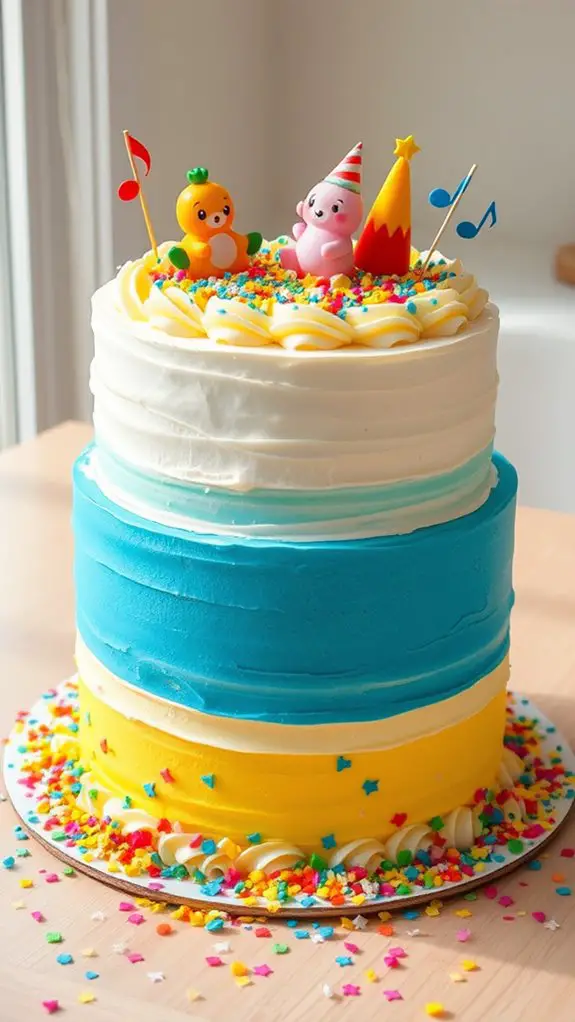cocomelon themed birthday cake