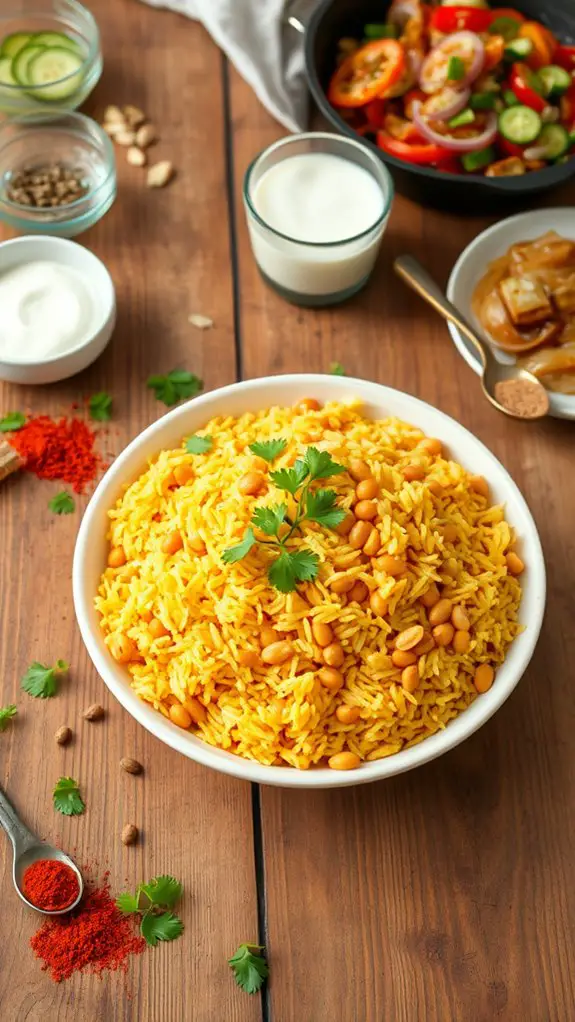 comforting lentil rice dish