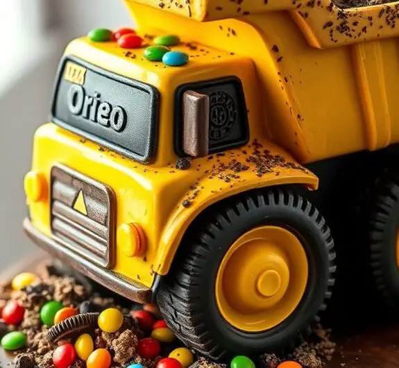 construction themed dessert creation