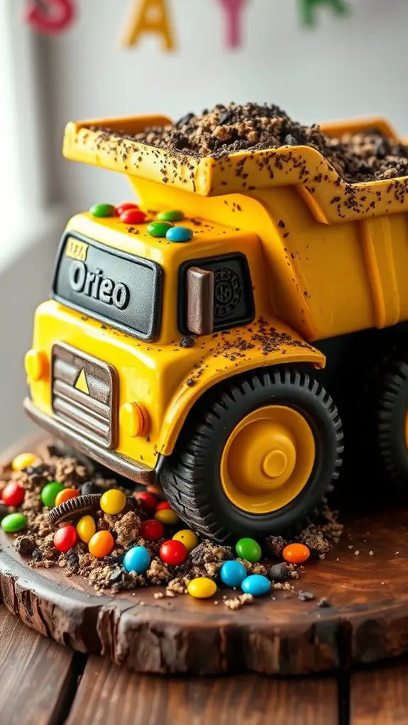 construction themed dessert creation