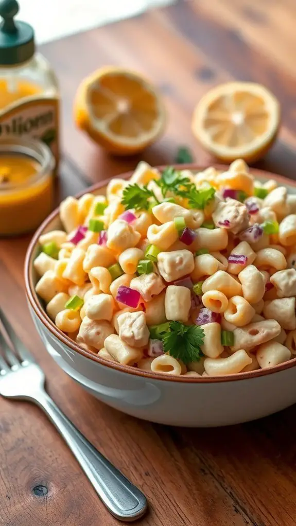 creamy chicken pasta salad