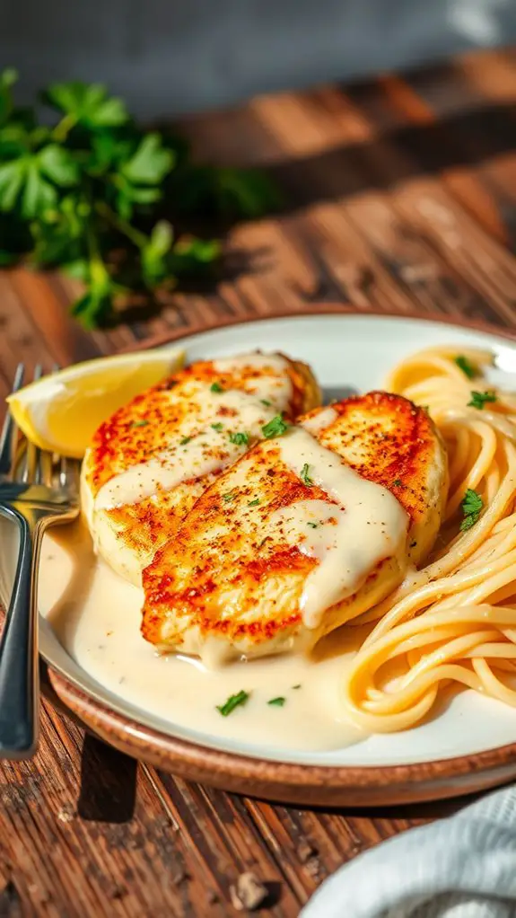 creamy garlic parmesan chicken