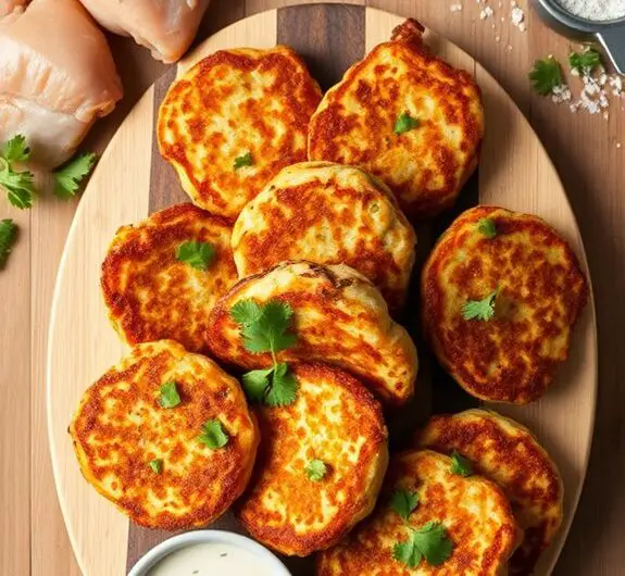 crispy chicken fritters recipe