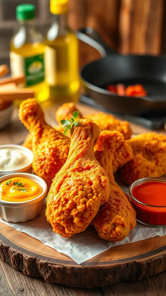 crispy fried chicken legs