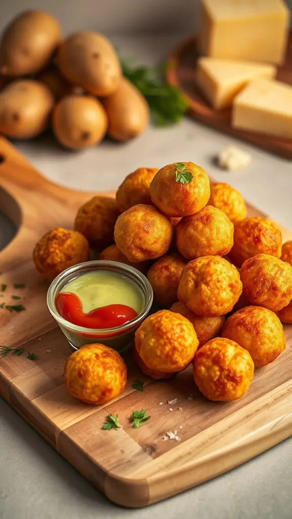 crispy savory potato snacks