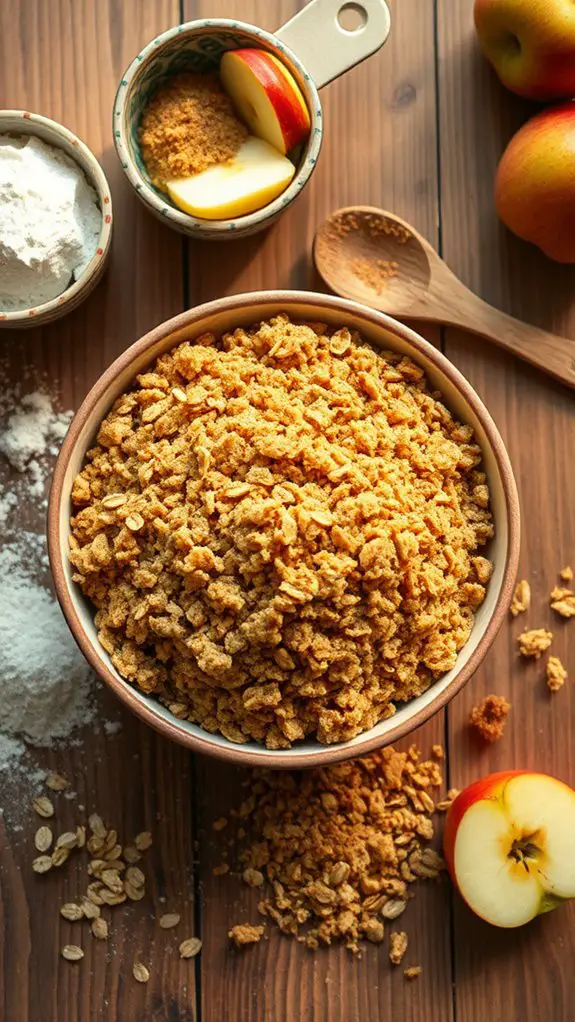 crispy topping for apples