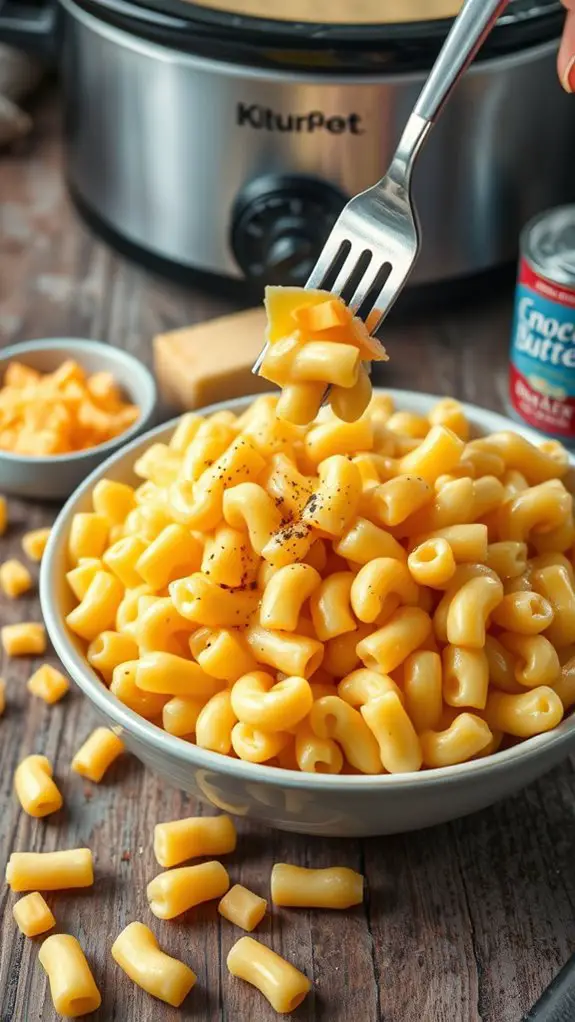 crockpot velveeta mac cheese