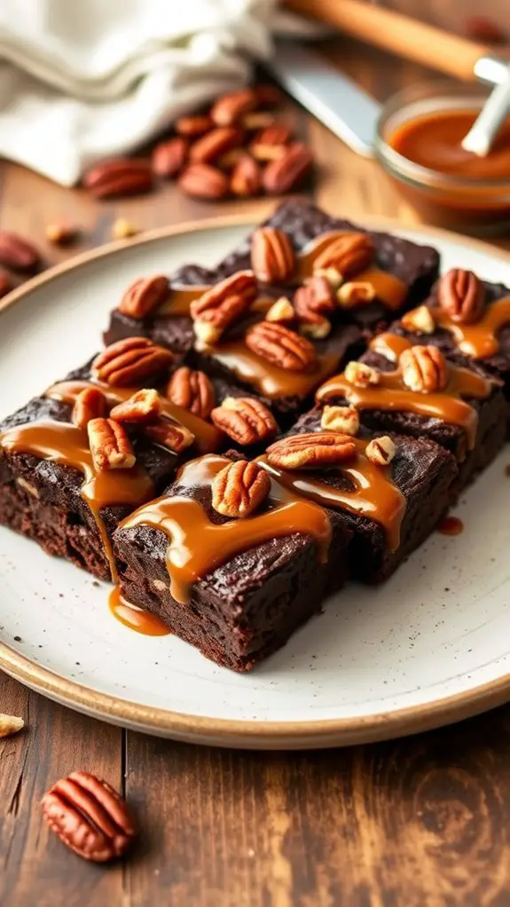 decadent chocolate caramel dessert