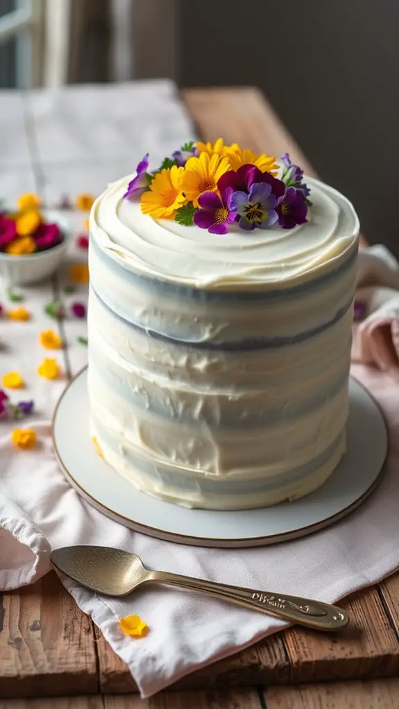 decorative floral cake design