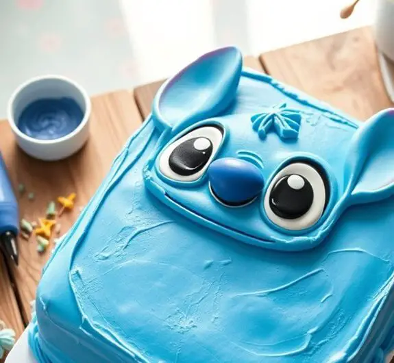 decorative stitch cake design