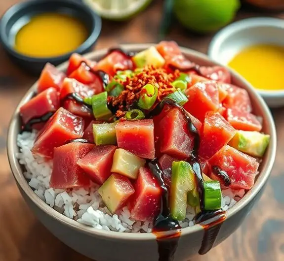 delicious ahi tuna bowl