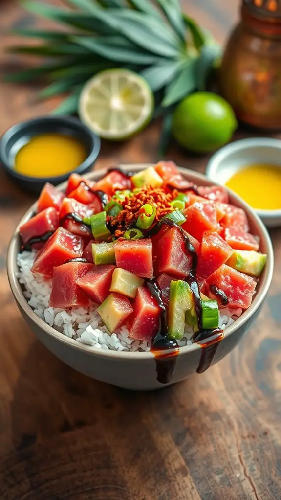 delicious ahi tuna bowl