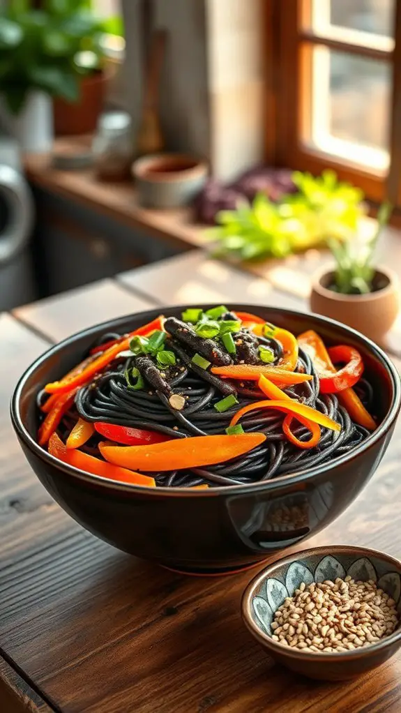 delicious black bean noodles