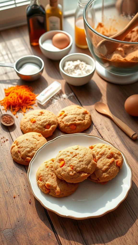 delicious carrot flavored cookies