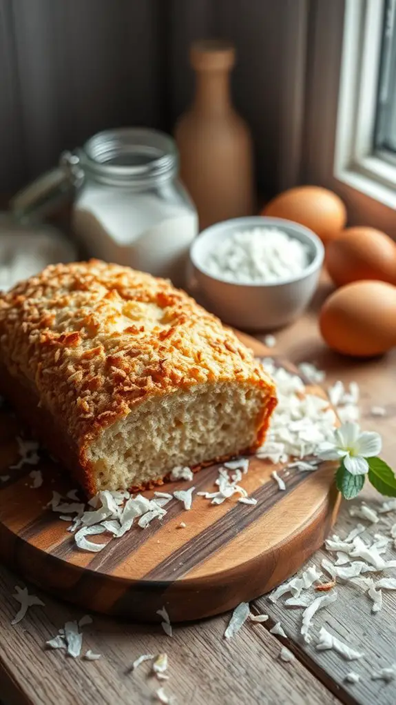 delicious coconut infused bread