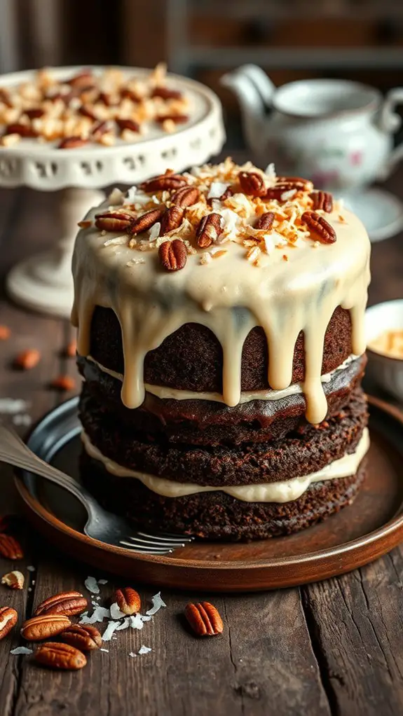 delicious german chocolate dessert