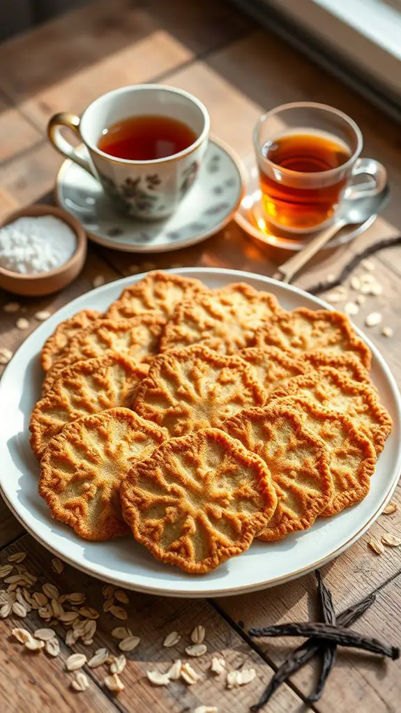 delicious oatmeal lace cookies
