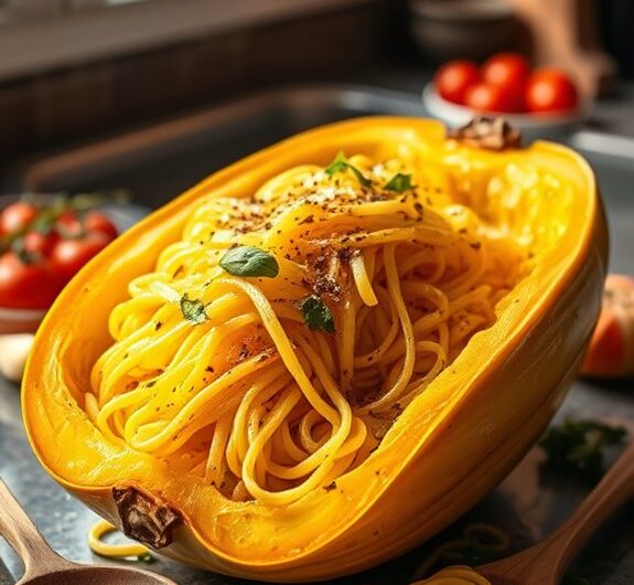 delicious roasted spaghetti squash