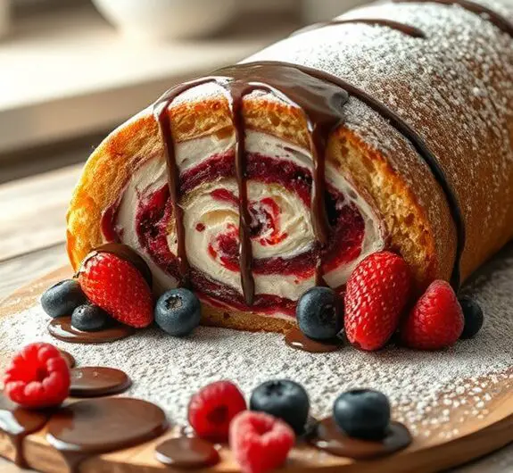 delicious rolled sponge cake