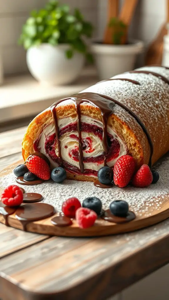 delicious rolled sponge cake