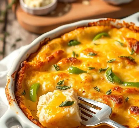 delicious savory bread pudding