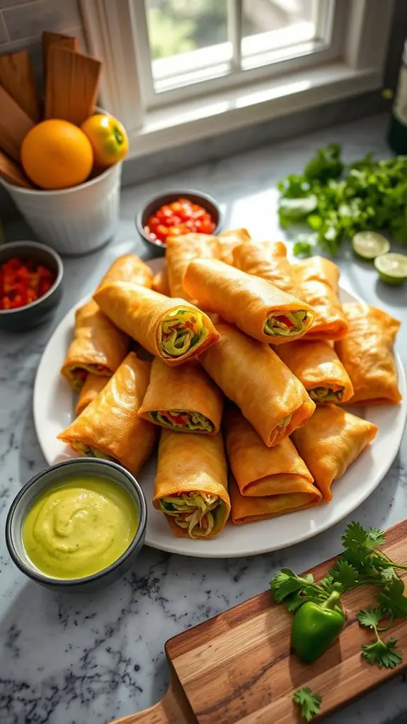 delicious southwestern egg rolls