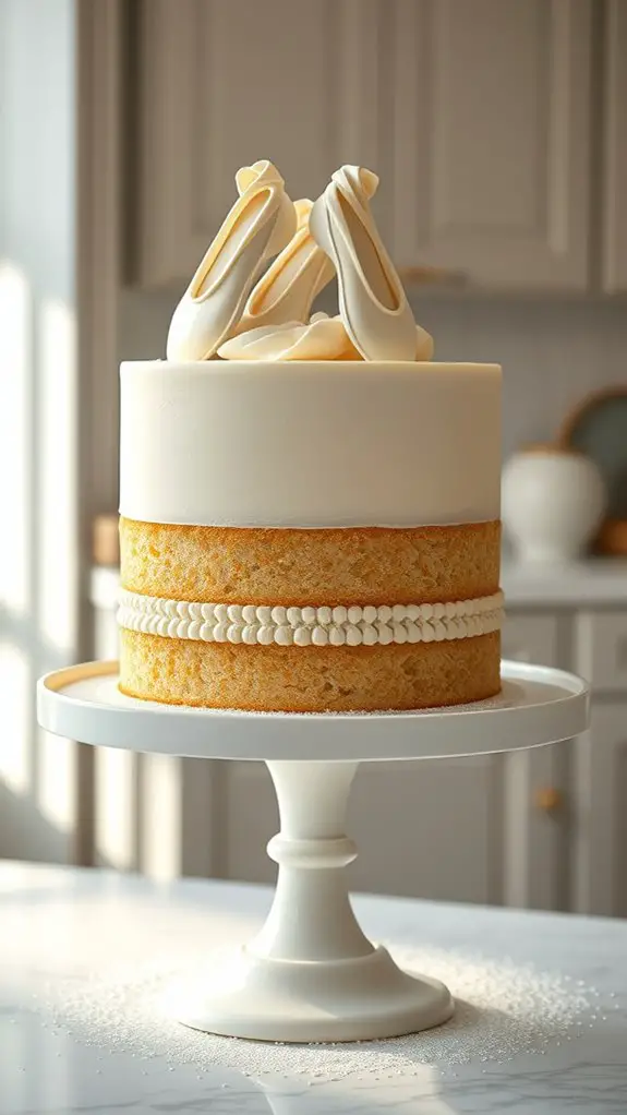elegant dancing dessert creation