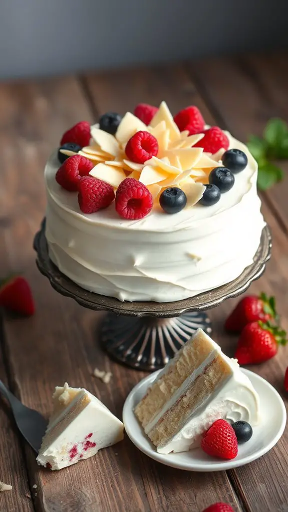 elegant white cake design