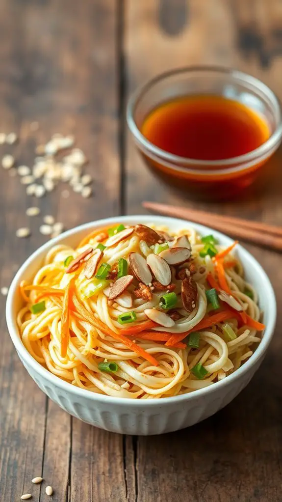 flavorful asian noodle dish