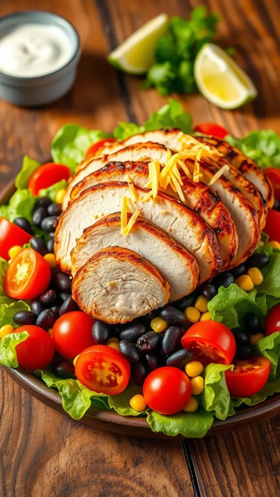 fresh hearty cowboy salad