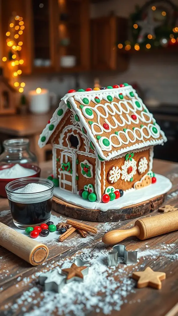 gingerbread house crafting fun