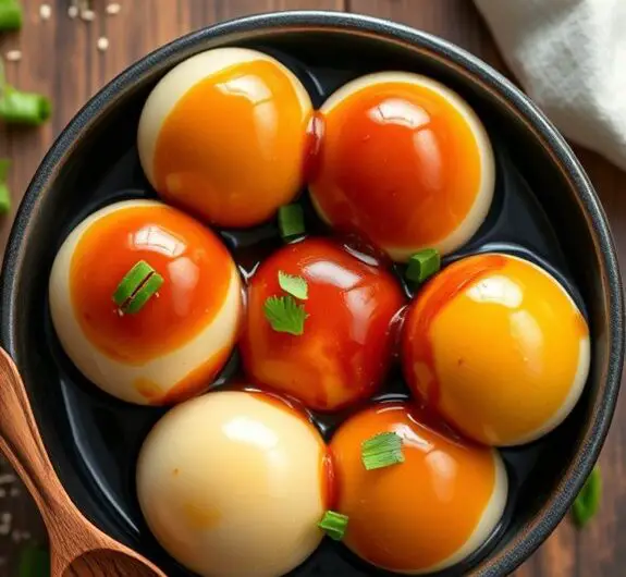 korean style seasoned eggs