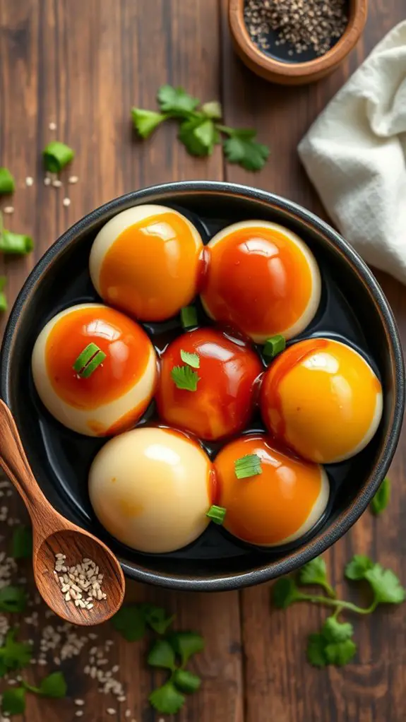 korean style seasoned eggs