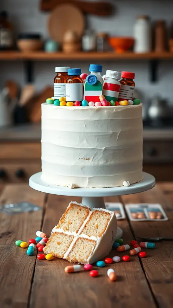 medicine themed dessert creation