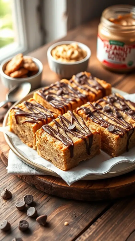 no bake peanut butter bars