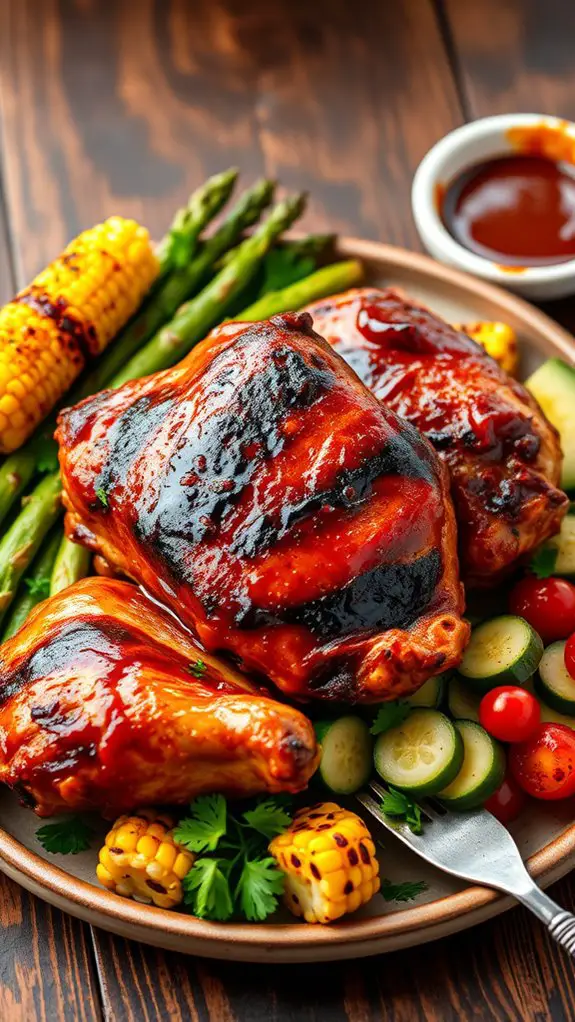 oven baked bbq chicken thighs