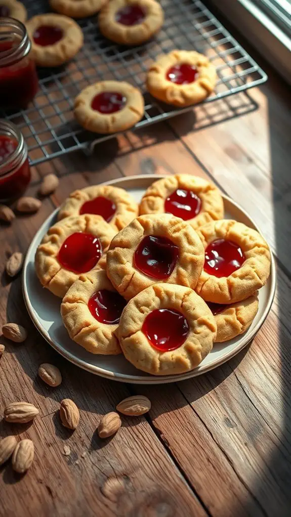 peanut butter jelly cookies