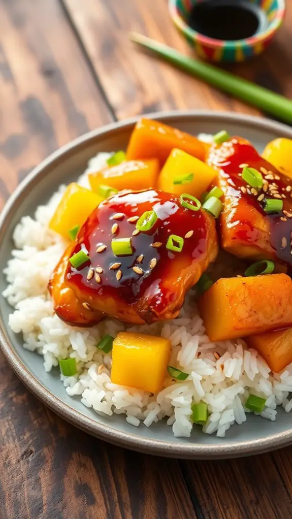 pineapple flavored teriyaki chicken