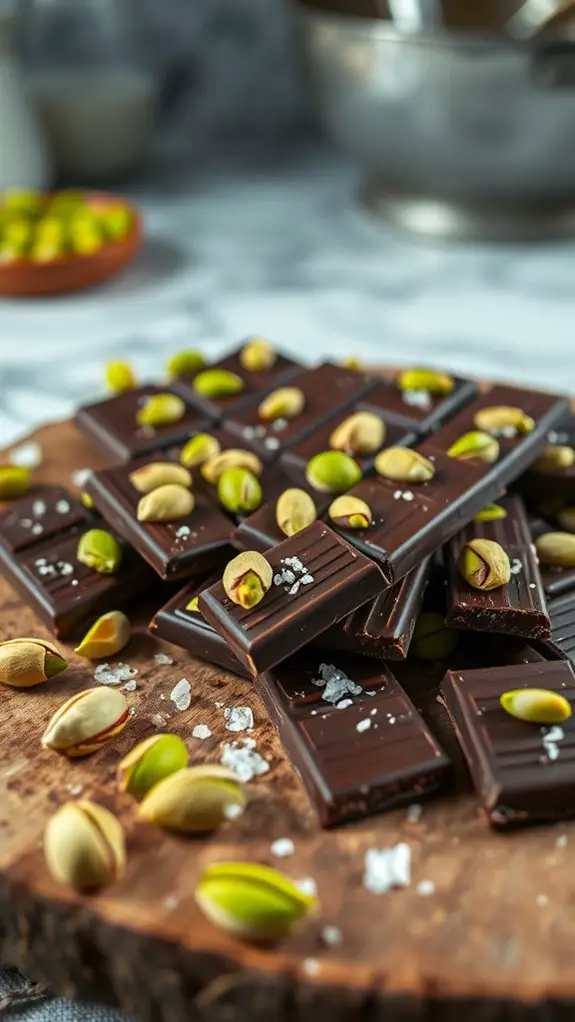 pistachio infused chocolate treat