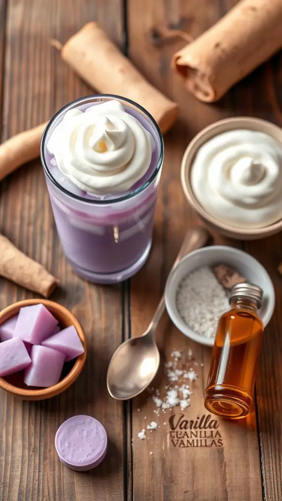 purple sweet beverage delight