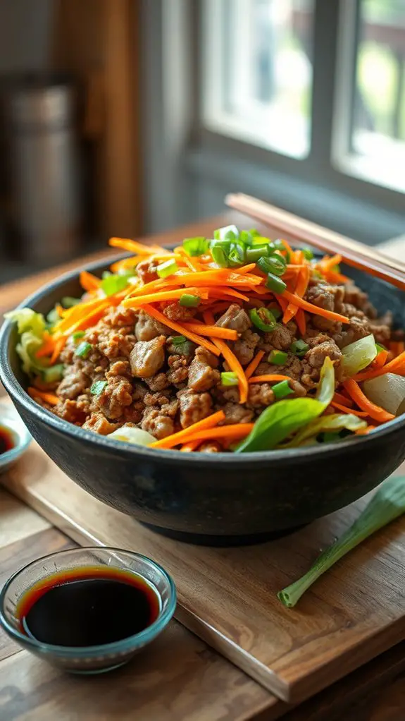 quick stir fried egg roll