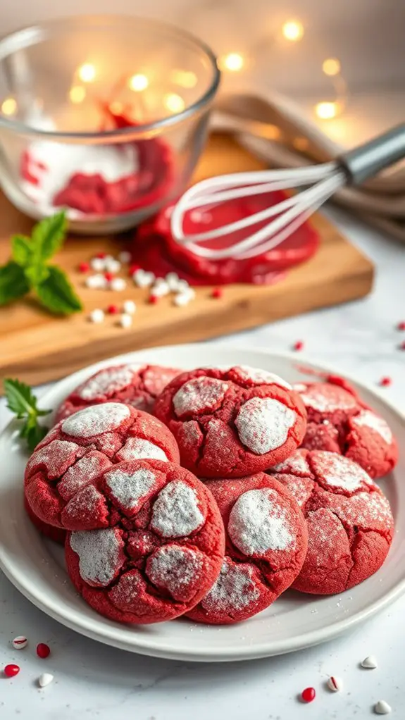 red velvet cake cookies