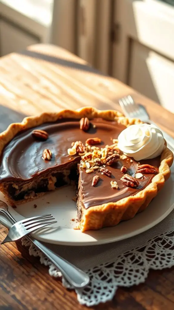 rich chocolate dessert pie