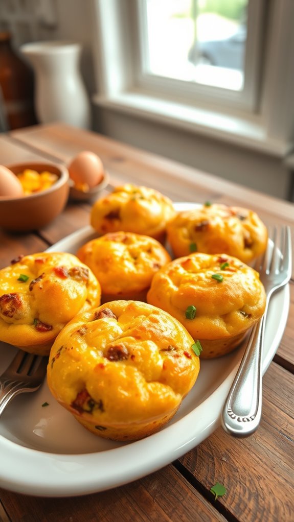 sausage and egg breakfast muffins