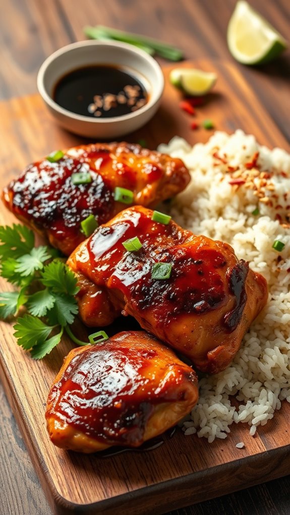 savory asian chicken thighs