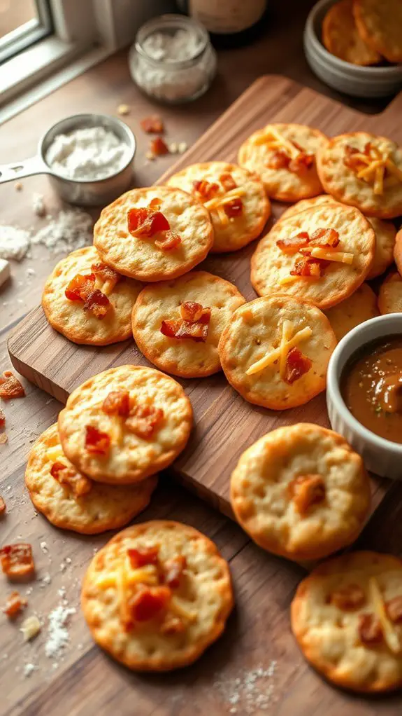 savory bacon flavored crackers