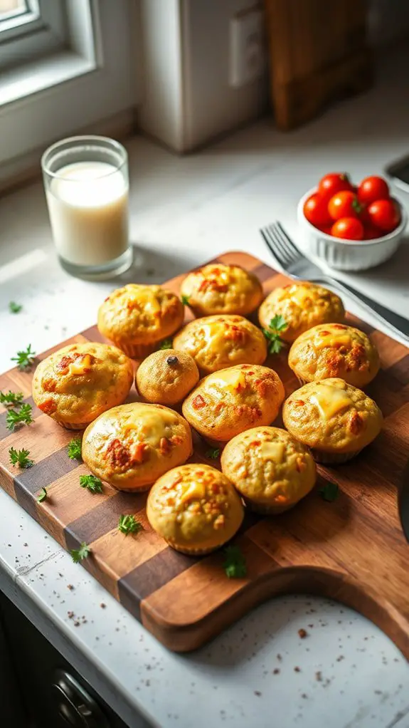 savory sausage filled muffins