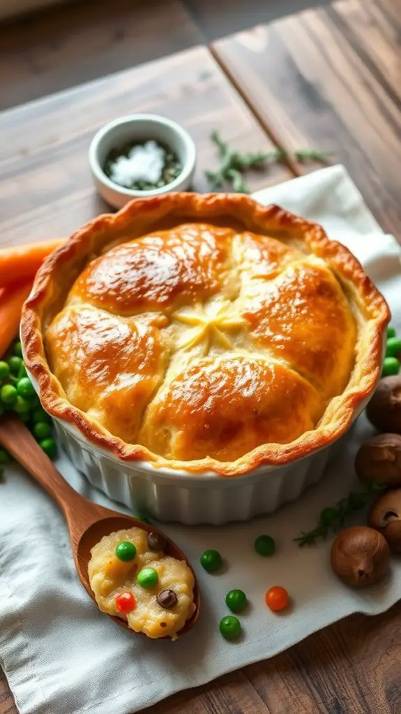 savory vegetable filled pastry